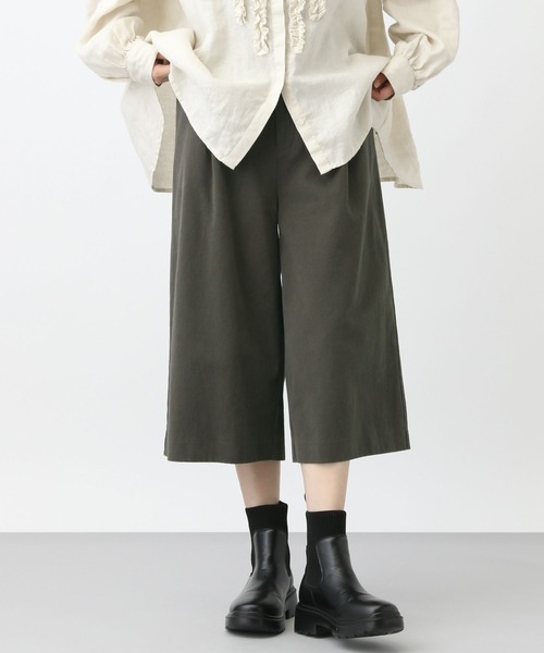 studio CLIP（スタディオクリップ）の「《natural by clip》モールスキンクロップドパンツ（その他パンツ・レディース・チャコールグレー/ライトブラウン・FREE）」の13枚目の写真