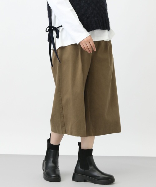 studio CLIP（スタディオクリップ）の「《natural by clip》モールスキンクロップドパンツ（その他パンツ・レディース・チャコールグレー/ライトブラウン・FREE）」の18枚目の写真