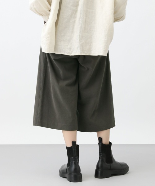 studio CLIP（スタディオクリップ）の「《natural by clip》モールスキンクロップドパンツ（その他パンツ・レディース・チャコールグレー/ライトブラウン・FREE）」の11枚目の写真