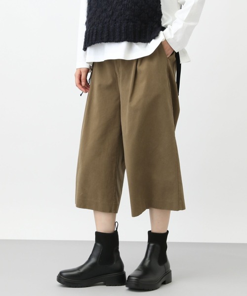 studio CLIP（スタディオクリップ）の「《natural by clip》モールスキンクロップドパンツ（その他パンツ・レディース・チャコールグレー/ライトブラウン・FREE）」の17枚目の写真