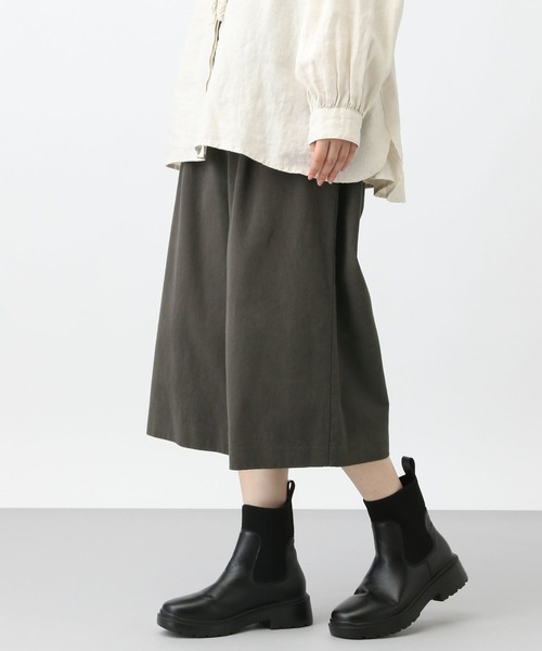 studio CLIP（スタディオクリップ）の「《natural by clip》モールスキンクロップドパンツ（その他パンツ・レディース・チャコールグレー/ライトブラウン・FREE）」の12枚目の写真