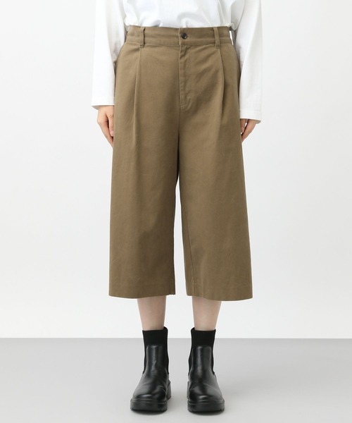 studio CLIP（スタディオクリップ）の「《natural by clip》モールスキンクロップドパンツ（その他パンツ・レディース・チャコールグレー/ライトブラウン・FREE）」の21枚目の写真