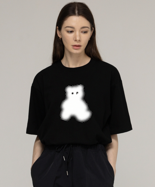 GRAVER（グレーバー）の「[ユニセックス]ドットシルエットベア半袖Tシャツ_ブラック（Tシャツ/カットソー・レディース・ブラック・SMALL/MEDIUM/LARGE/X-LARGE）」の3枚目の写真