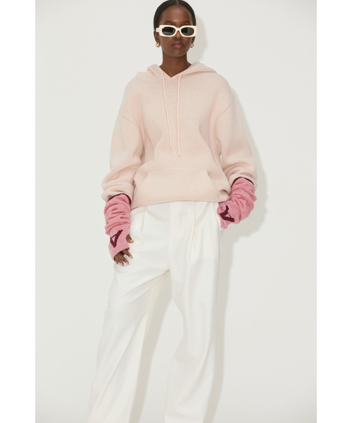 aurora boutique オーロラブティック パーカー フーディー 韓国 LOVE CITY KNIT HOODIE AURORA PINK（パーカー）｜NOHANT（ノアン）の