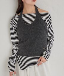 mystic（ミスティック）の「ホルタービスチェSETロンT（Tシャツ/カットソー）」