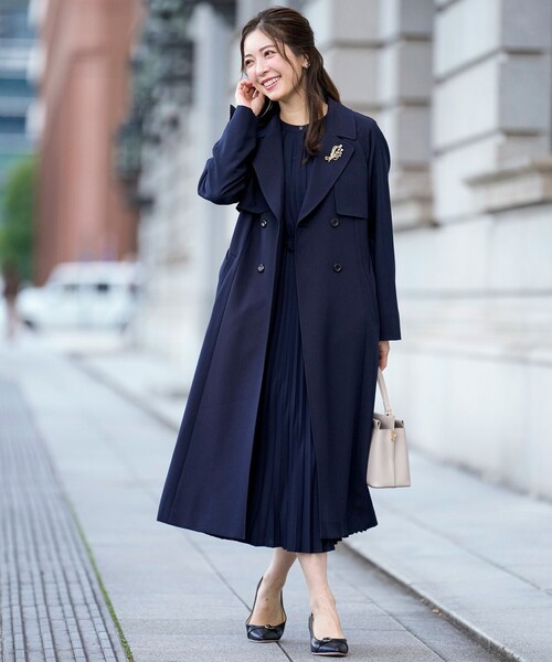 ANY SIS(エニィスィス)の「ノーブルプリーツ ワンピース(ワンピース・レディース・ベージュ系/ネイビー系・X-SMALL)」の14枚目の写真