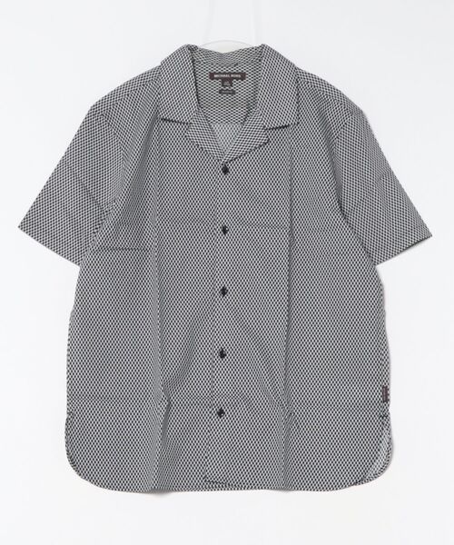 MICHAEL KORS(マイケルコース)の「カードプリントショートスリーブ シャツ(シャツ/ブラウス・メンズ・ブラック・XS/S/M/L/XL)」の1枚目の写真