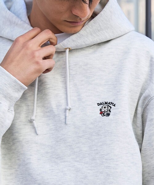 coen（コーエン）の「ドッグシシュウスウェットパーカー【保温性】（パーカー・メンズ・ライトグレー/ダークグリーン/ナチュラル/ブラック・XL/L/M/S）」の2枚目の写真