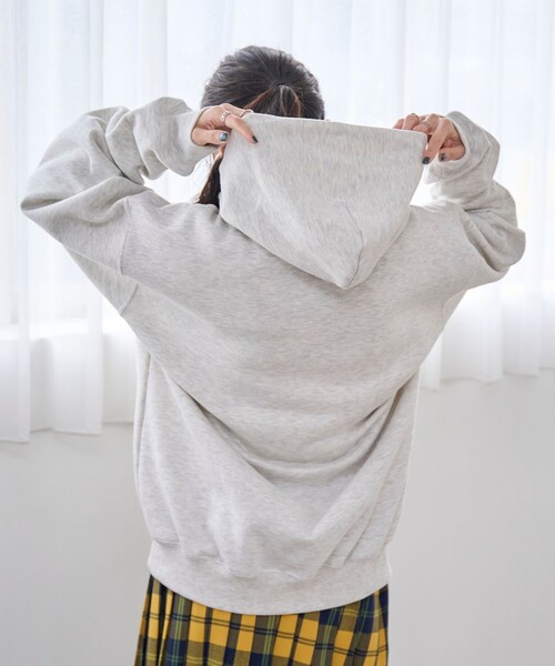 coen（コーエン）の「ドッグシシュウスウェットパーカー【保温性】（パーカー・メンズ・ライトグレー/ダークグリーン/ナチュラル/ブラック・XL/L/M/S）」の6枚目の写真