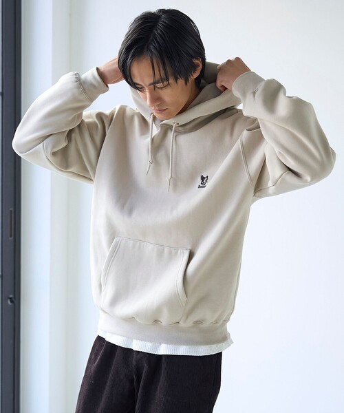 coen（コーエン）の「ドッグシシュウスウェットパーカー【保温性】（パーカー・メンズ・ライトグレー/ダークグリーン/ナチュラル/ブラック・XL/L/M/S）」の19枚目の写真