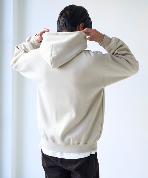 coen（コーエン）の「ドッグシシュウスウェットパーカー【保温性】（パーカー・メンズ・ライトグレー/ダークグリーン/ナチュラル/ブラック・XL/L/M/S）」の20枚目の写真