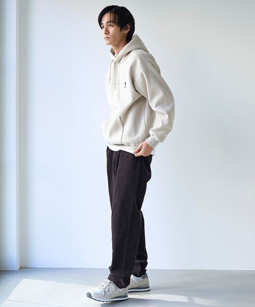 coen（コーエン）の「ドッグシシュウスウェットパーカー【保温性】（パーカー・メンズ・ライトグレー/ダークグリーン/ナチュラル/ブラック・XL/L/M/S）」の22枚目の写真