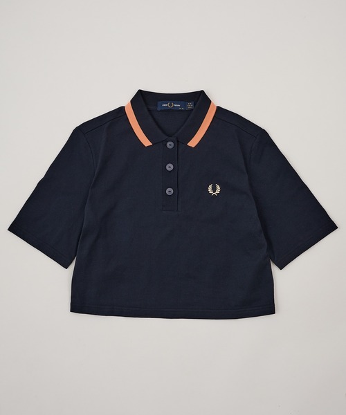 FRED PERRY（フレッドペリー）の「【FRED PERRY】BOLD TIPPED POLO SHIRT G2182/ボールド ティップド ポロ シャツ（ポロシャツ・レディース・ネイビー/オフホワイト/ブラック・FREE）」の22枚目の写真