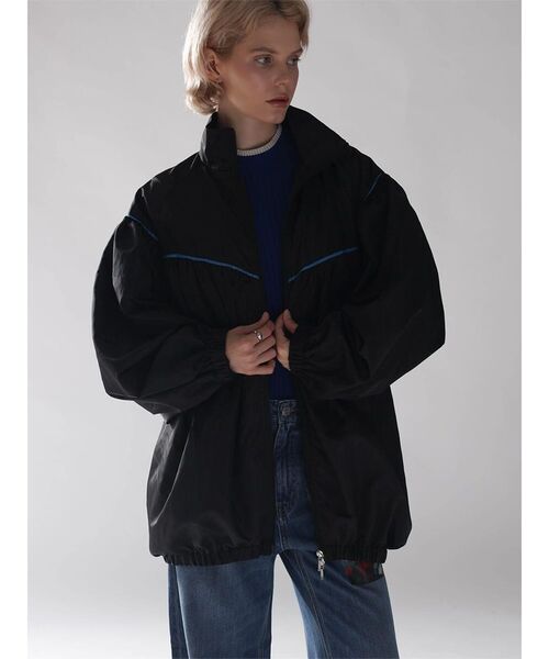 :ETHROF(イーサオブ)の「PIPING BALLOON BLOUSON(その他アウター・レディース・ブラック/ネイビー・MEDIUM)」の10枚目の写真