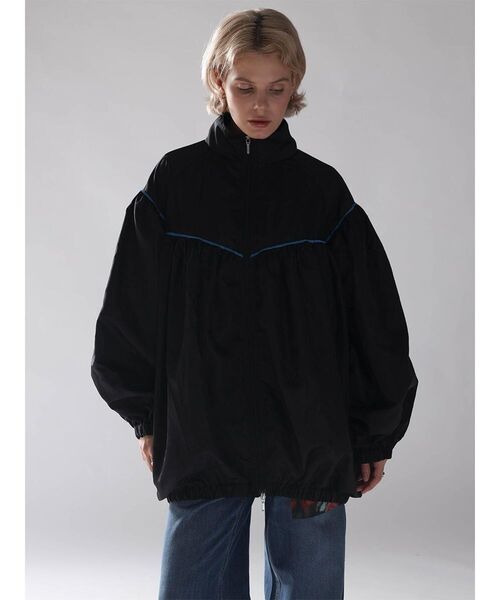 :ETHROF(イーサオブ)の「PIPING BALLOON BLOUSON(その他アウター・レディース・ブラック/ネイビー・MEDIUM)」の12枚目の写真