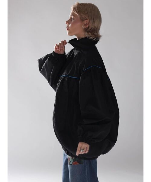 :ETHROF(イーサオブ)の「PIPING BALLOON BLOUSON(その他アウター・レディース・ブラック/ネイビー・MEDIUM)」の13枚目の写真