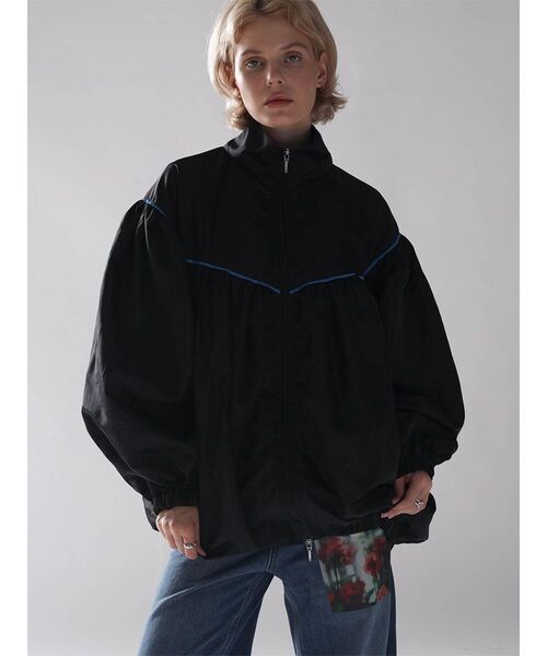 :ETHROF(イーサオブ)の「PIPING BALLOON BLOUSON(その他アウター・レディース・ブラック/ネイビー・MEDIUM)」の14枚目の写真