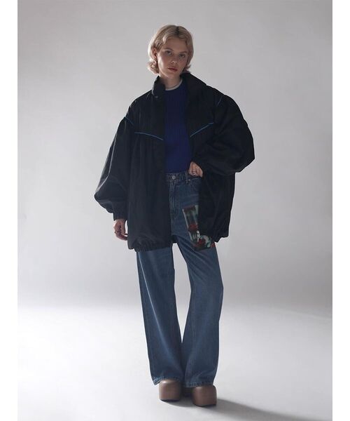 :ETHROF(イーサオブ)の「PIPING BALLOON BLOUSON(その他アウター・レディース・ブラック/ネイビー・MEDIUM)」の17枚目の写真