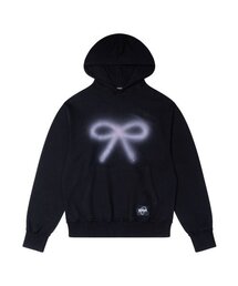IUGAMAKARAS（イウガマカラス）の「Studded Ribbon Hoodie (Black)（パーカー）」