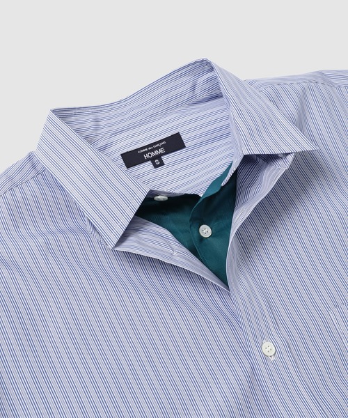COMME des GARCONS HOMME(コム デ ギャルソン・オム)の「COTTON STRIPE & POLYESTER SHIRTS(シャツ/ブラウス・メンズ・ターコイズブルー/ベージュ・L/M/S/XS)」の9枚目の写真