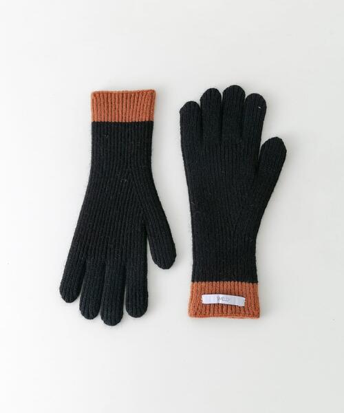 SMELLY（スメリー）の「バイカラーホールタッチグローブ（手袋・レディース・イエロー/レッド/ブラック/グレー・-）」の2枚目の写真