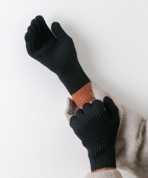 SMELLY（スメリー）の「バイカラーホールタッチグローブ（手袋・レディース・イエロー/レッド/ブラック/グレー・-）」の7枚目の写真