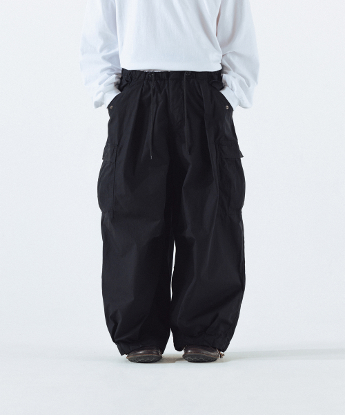 ANGLAN(アングラン)の「Field Vijo Balloon Pants - Black(その他パンツ・メンズ・ブラック・FREE)」の3枚目の写真
