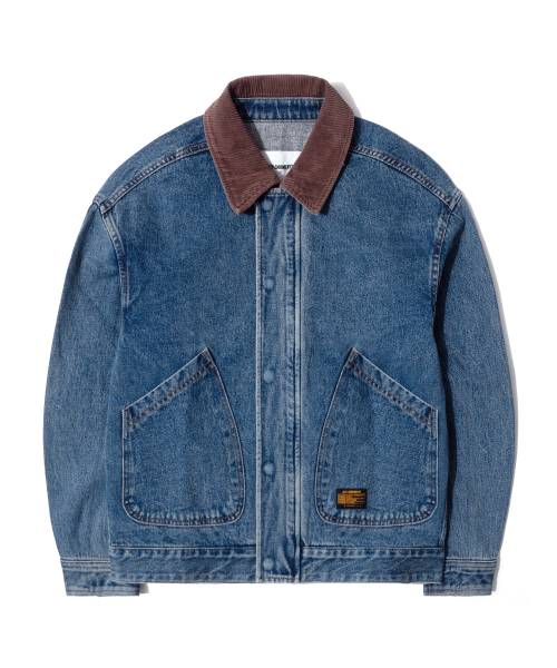 QT8 GARMENTS(キューティーエイトガーメント)の「RG Denim Placket Trucker Jacket (Blue)(デニムジャケット・レディース・その他・X-LARGE/MEDIUM/LARGE)」の3枚目の写真