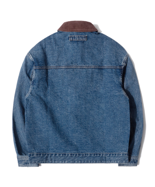QT8 GARMENTS(キューティーエイトガーメント)の「RG Denim Placket Trucker Jacket (Blue)(デニムジャケット・レディース・その他・X-LARGE/MEDIUM/LARGE)」の4枚目の写真