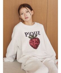 ルームウエアセットgelato pique 白 すぐ届く☆gelato pique ペアできる♪ ルームウェア 上下セット