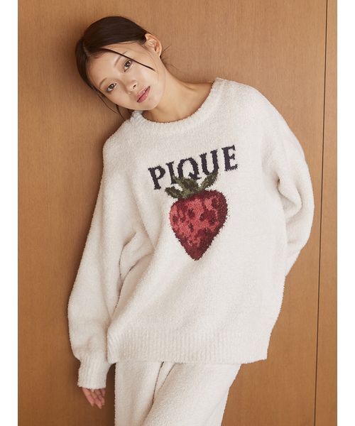 gelato pique(ジェラートピケ)の「メランジストロベリージャガード gelato pique(ジェラートピケ)の「メランジストロベリージャガード