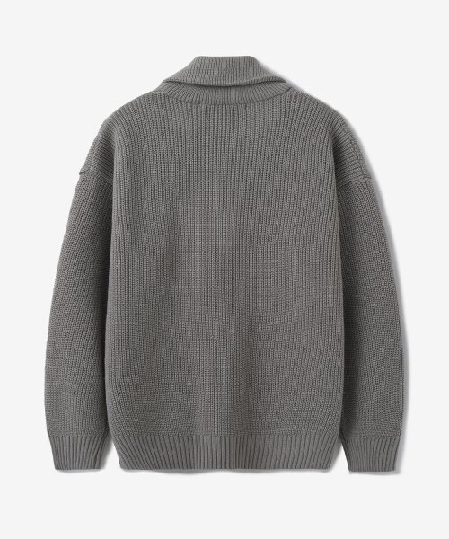 BLOND9(ブロンドナイン)の「オーバーサイズリブニット集業_メタルグレー(ニット/セーター・メンズ・グレー・LARGE/MEDIUM/SMALL/X-LARGE/X-SMALL/XX-LARGE)」の6枚目の写真
