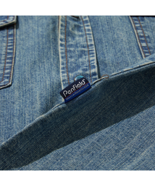 PENFIELD（ペンフィールド）の「ダイングデニムウェスタンシャツライトインディゴ_FR1WR18U（シャツ/ブラウス・メンズ・スカイブルー・SMALL/MEDIUM/LARGE）」の8枚目の写真