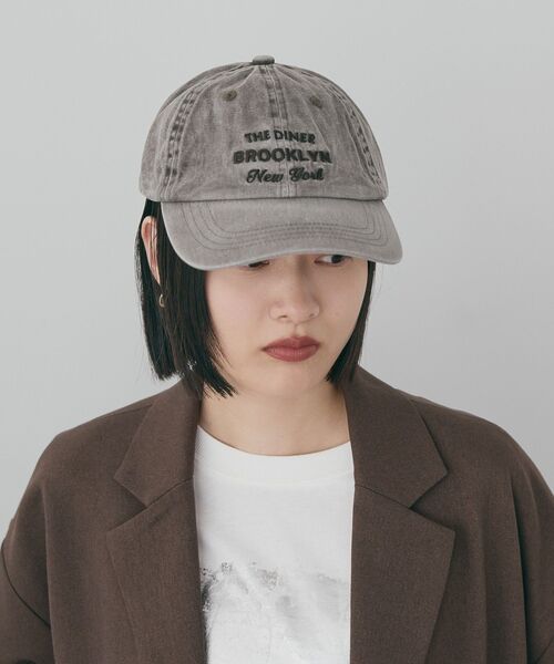 AMERICAN HOLIC(アメリカンホリック)の「刺繍ロゴピグメントキャップ(キャップ・レディース・チャコールグレー/ブラウン・FREE)」の5枚目の写真