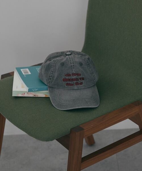 AMERICAN HOLIC(アメリカンホリック)の「刺繍ロゴピグメントキャップ(キャップ・レディース・チャコールグレー/ブラウン・FREE)」の8枚目の写真