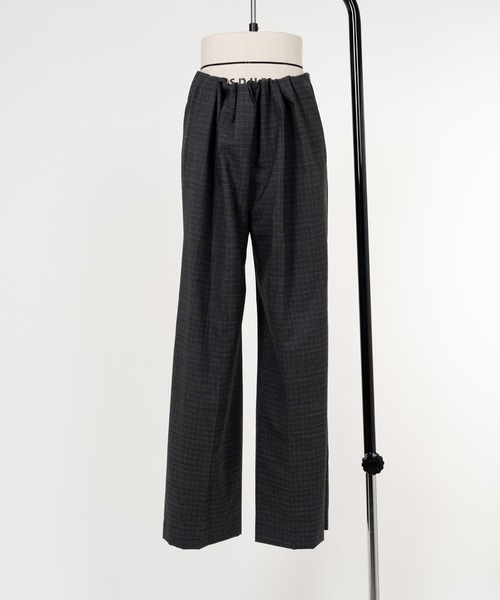KEISUKEYOSHIDA(ケイスケヨシダ)の「Tightly Gathered Trousers(スウェットパンツ・レディース・グレー・M)」の3枚目の写真