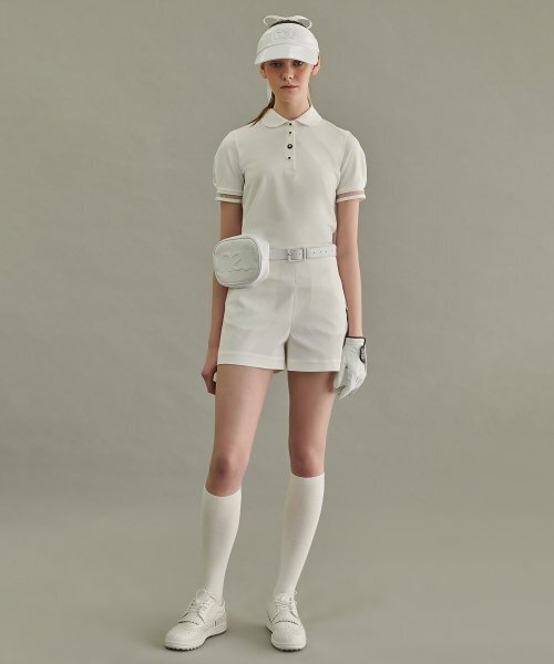 NEU GOLF(エヌイーユーゴルフ)の「カラー ミニ ショーツ - ホワイト(その他パンツ・レディース・その他・LARGE/MEDIUM/SMALL)」の1枚目の写真