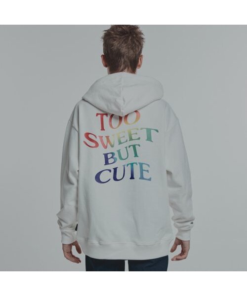 DYSFUNCT(ディスファンクト)の「TOO SWEET BUT CUTE HOODIE (WHITE/RAINBOW)(パーカー・レディース・その他・LARGE)」の2枚目の写真