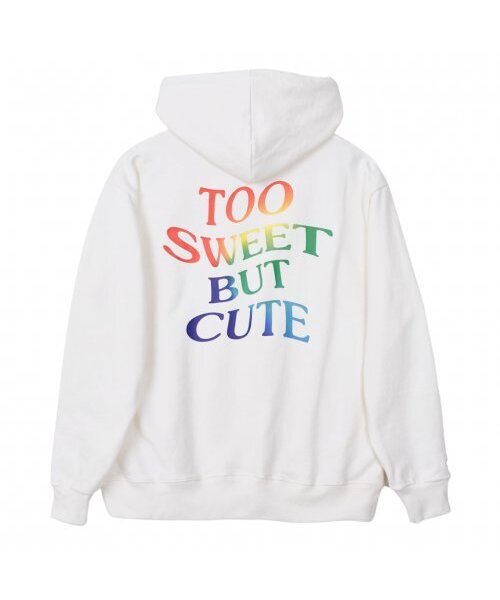 DYSFUNCT(ディスファンクト)の「TOO SWEET BUT CUTE HOODIE (WHITE/RAINBOW)(パーカー・レディース・その他・LARGE)」の4枚目の写真