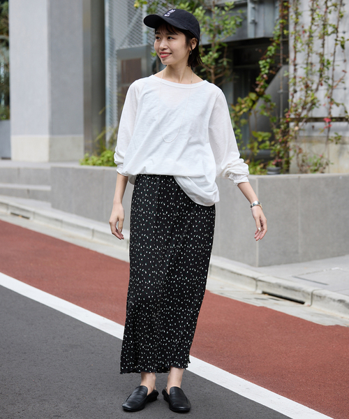 flower pleats アイラインスカート（スカート）｜SLOBE IENA