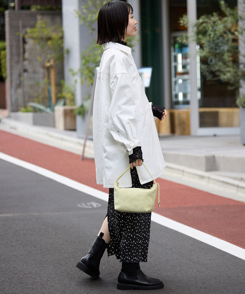 SLOBE IENA（スローブイエナ）の「flower pleats アイラインスカート（スカート・レディース・ブラック/レッド・FREE）」の18枚目の写真