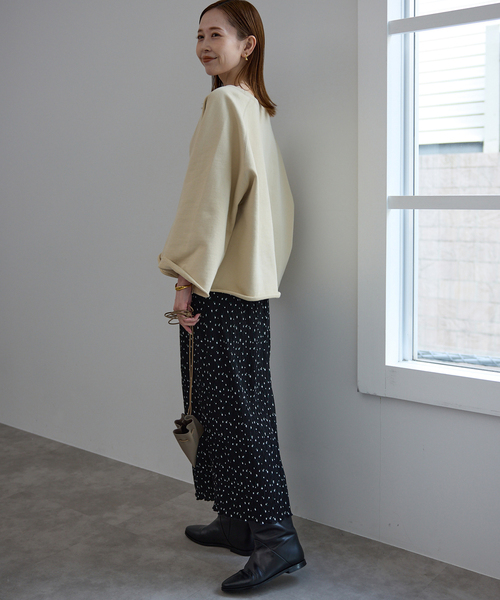 SLOBE IENA（スローブイエナ）の「flower pleats アイラインスカート（スカート・レディース・ブラック/レッド・FREE）」の22枚目の写真