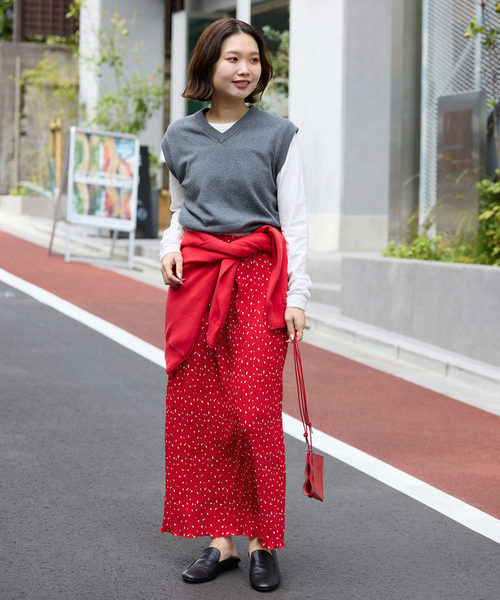 26SS✨完売品✨スローブイエナ　flower pleats アイラインスカー flower pleats アイラインスカート（スカート）｜SLOBE IENA