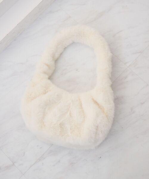 ems excite（エムズエキサイト）の「Fファーバッグ（ハンドバッグ・レディース・ピンク/ブラウン/オフホワイト・ONE SIZE）」の19枚目の写真