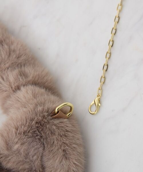 ems excite（エムズエキサイト）の「Fファーバッグ（ハンドバッグ・レディース・ピンク/ブラウン/オフホワイト・ONE SIZE）」の9枚目の写真