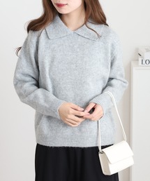 EGLANTINE 襟付きプルオーバーニット