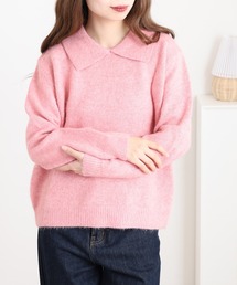 EGLANTINE 襟付きプルオーバーニット