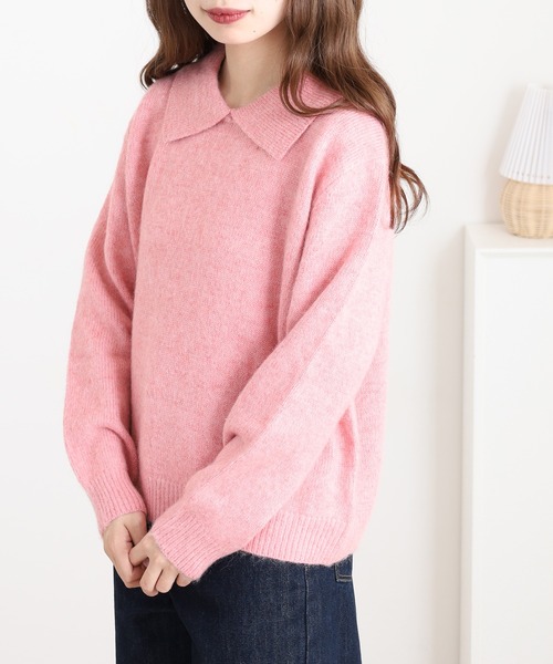 セール】EGLANTINE 襟付きプルオーバーニット（ニット/セーター