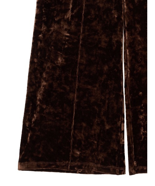 Ameri(アメリ)の「ACETATE VELOUR STRAIGHT WIDE PANTS(スラックス・レディース・ブラウン/オフホワイト/ネイビー・MEDIUM/SMALL)」の20枚目の写真