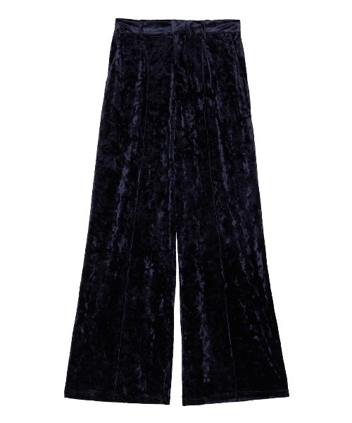 Ameri(アメリ)の「ACETATE VELOUR STRAIGHT WIDE PANTS(スラックス・レディース・ブラウン/オフホワイト/ネイビー・MEDIUM/SMALL)」の17枚目の写真